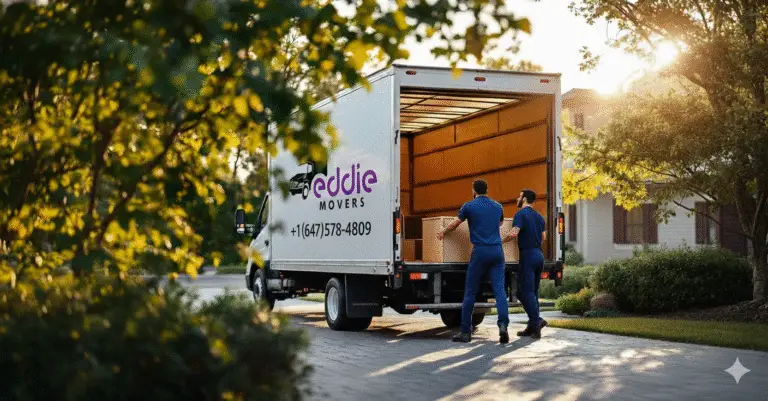 Eddie Movers professional movers loading a truck in the GTA