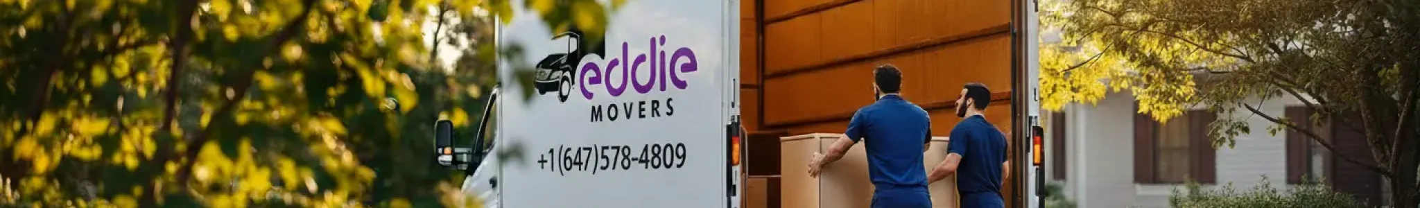 Eddie Movers professional movers loading a truck in the GTA